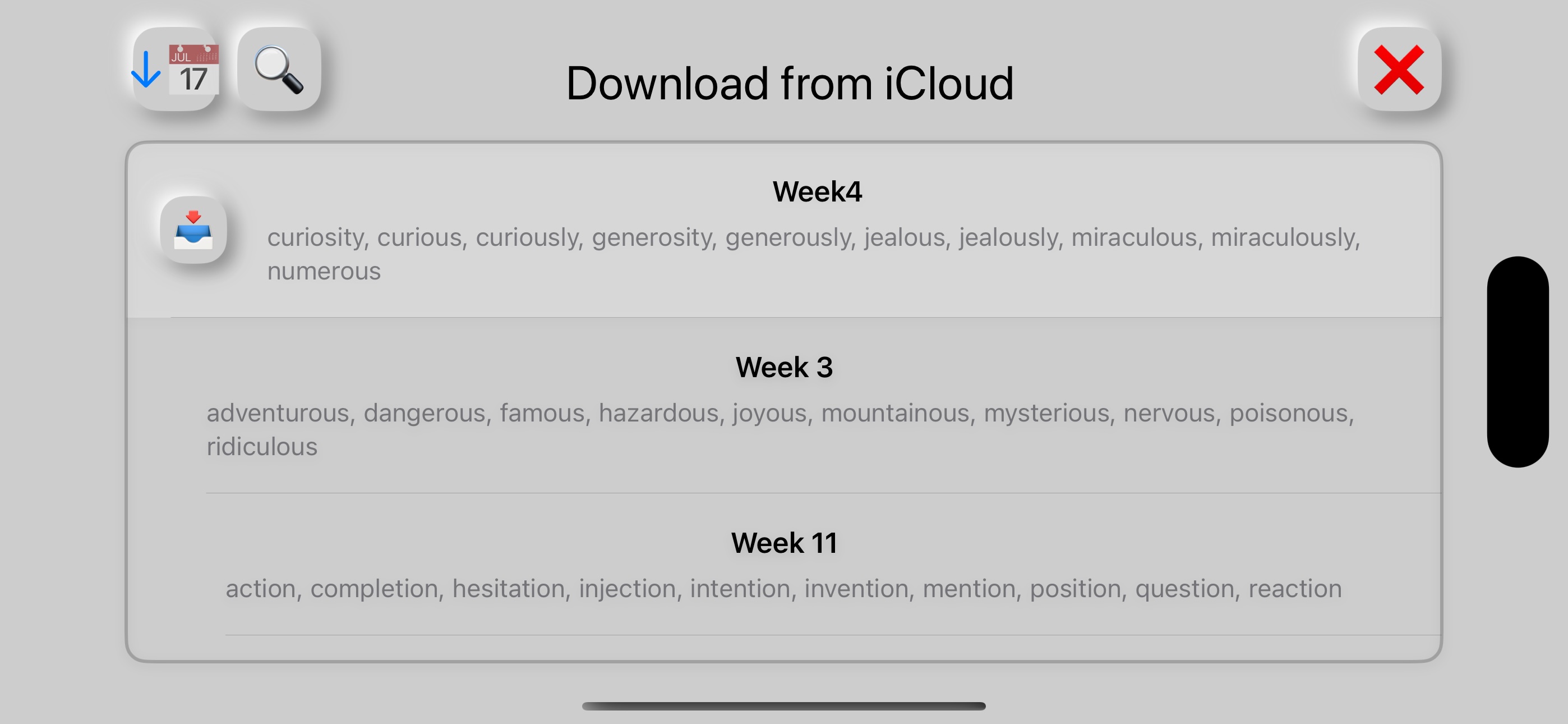 Download from iCloud
